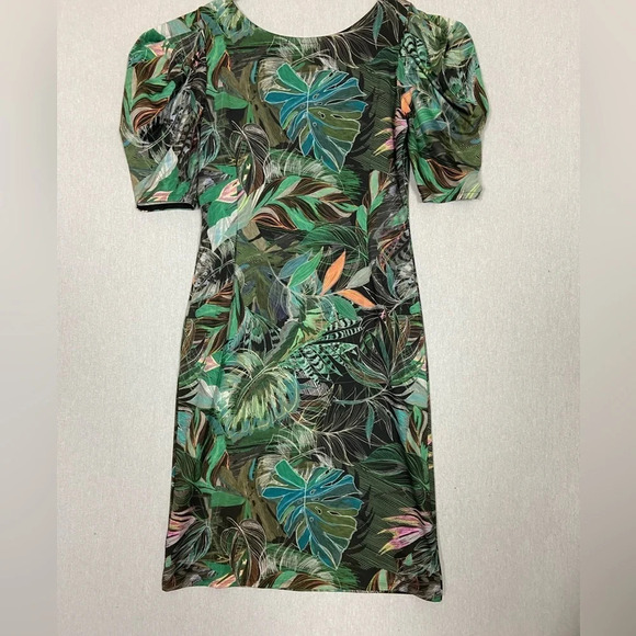 Nadya Toto Jungle Print Bodycon Dress Sz M - Picture 4 of 14